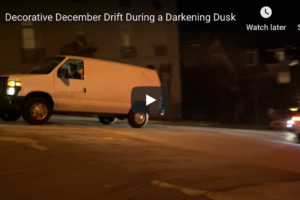 Decorative December Drift During a Darkening Dusk